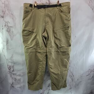 The North Face Pants Mens XXL Tan Beige Paramount Ripstop Zip Off Convertible